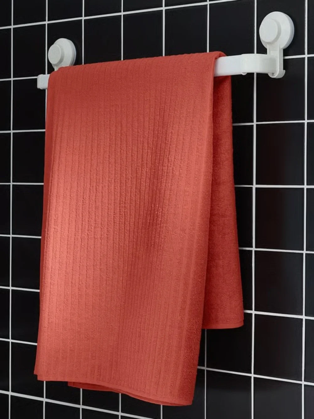 Orange-Red Bath Sheet - Plush Absorbent Towel